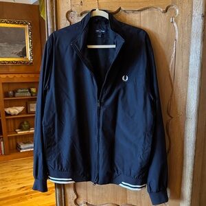 Men's Black Bomber Jacket by Fred Perry.  NWOT.  Never worn.